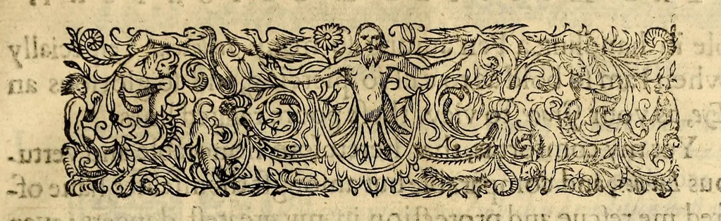 An illustration from The generall historie of Virginia, New-England, and the Summer Isles: with the names of the adventurers, planters, and governours from their first beginning. an[n]o 1584. to this present 1626. : With the procedings of those severall colonies and the accidents that befell them in all their journyes and discoveries. Also the maps and descriptions of all those countryes, their commodities, people, government, customes, and religion yet knowne. Divided into sixe bookes., 1632, leaf 7