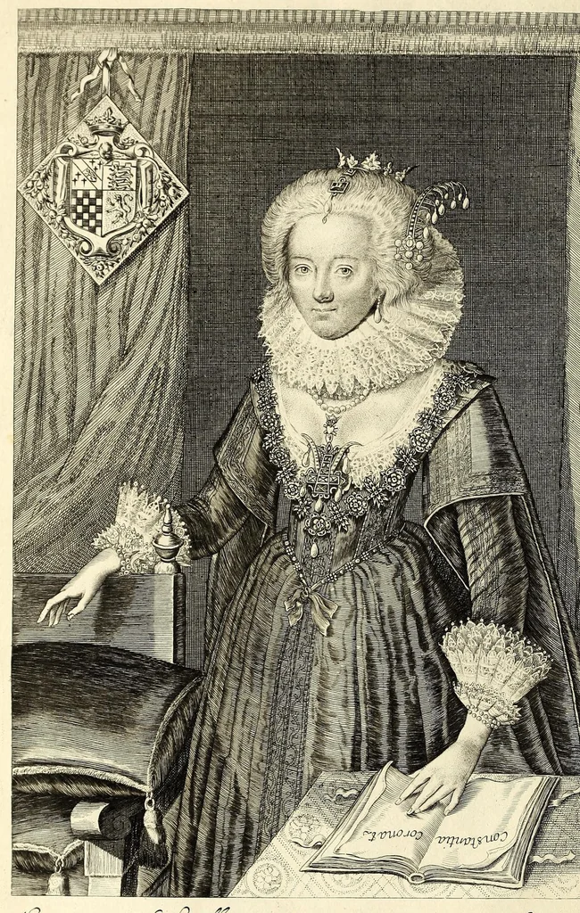 An illustration from The generall historie of Virginia, New-England, and the Summer Isles: with the names of the adventurers, planters, and governours from their first beginning, an[no] 1584. to this present 1624. : With the procedings of those severall colonies and the accidents that befell them in all their journyes and discoveries. Also the maps and descriptions of all those countryes, their commodities, people, government, customes, and religion yet knowne. Divided into sixe bookes., 1624, leaf 14