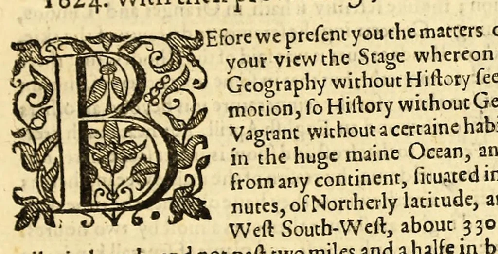 An illustration from The generall historie of Virginia, New-England, and the Summer Isles: with the names of the adventurers, planters, and governours from their first beginning, an[n]o: 1584. to this present 1626. : With the procedings of those severall colonies and the accidents that befell them in all their journyes and discoveries. Also the maps and descriptions of all those countryes, their commodities, people, government, customes, and religion yet knowne. Divided into sixe bookes., 1626, leaf 183