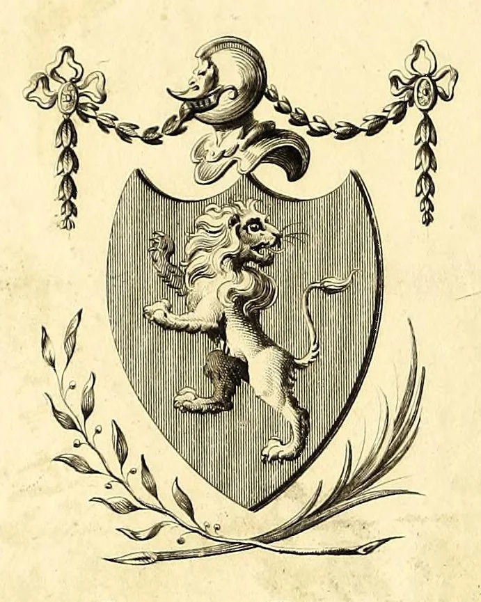 An illustration from The generall historie of Virginia, New-England, and the Summer Isles: with the names of the adventurers, planters, and governours from their first beginning, an[n]o: 1584. to this present 1626. : With the procedings of those severall colonies and the accidents that befell them in all their journyes and discoveries. Also the maps and descriptions of all those countryes, their commodities, people, government, customes, and religion yet knowne. Divided into sixe bookes., 1626, leaf 2