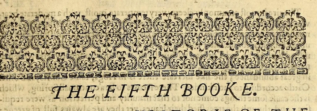 An illustration from The generall historie of Virginia, New-England, and the Summer Isles: with the names of the adventurers, planters, and governours from their first beginning an[n]o 1584. to this present 1626. : With the procedings of those severall colonies and the accidents that befell them in all their journyes and discoveries. Also the maps, and descriptions of all those countryes, their commodities, people, government, customes, and religion yet knowne. Divided into sixe bookes., 1627, leaf 187