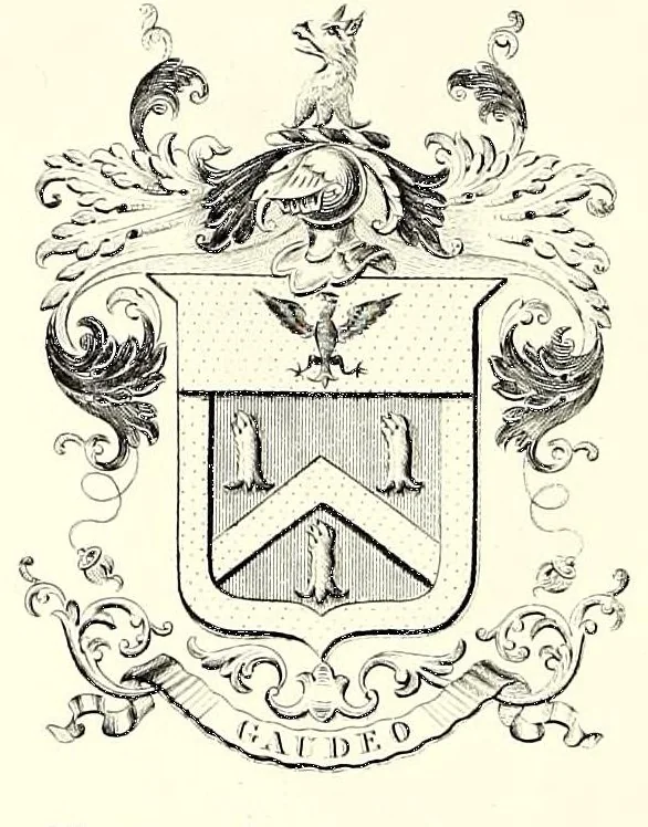 An illustration from The generall historie of Virginia, New-England, and the Summer Isles: with the names of the adventurers, planters, and governours from their first beginning an[n]o 1584. to this present 1626. : With the procedings of those severall colonies and the accidents that befell them in all their journyes and discoveries. Also the maps, and descriptions of all those countryes, their commodities, people, government, customes, and religion yet knowne. Divided into sixe bookes., 1627, leaf 2
