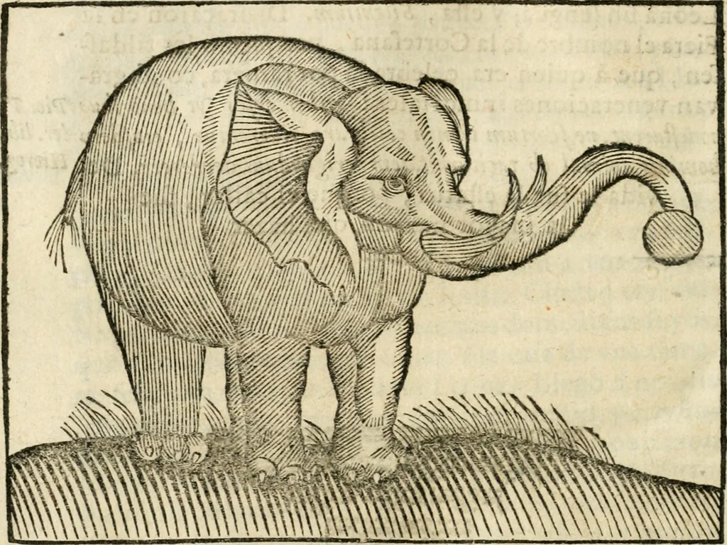 An illustration from Govierno general, moral, y politico. Hallado en las fieras y animales sylvestres. Sacado de sus naturales virtudes, y propiedades. Con particular table para sermones varios de tiempo y de santos, 1696, leaf 75