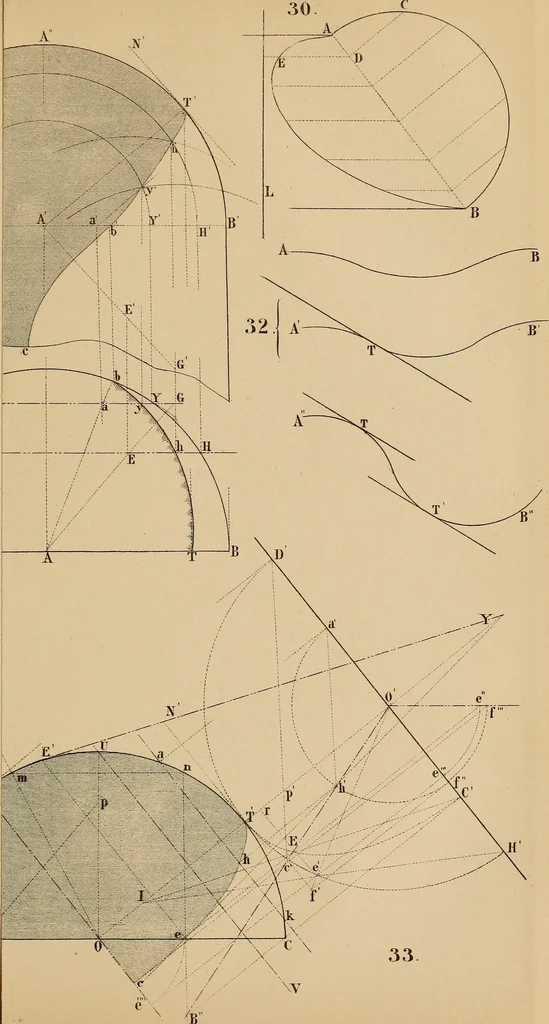 An illustration from General problems of shades and shadows, 1895, leaf 134