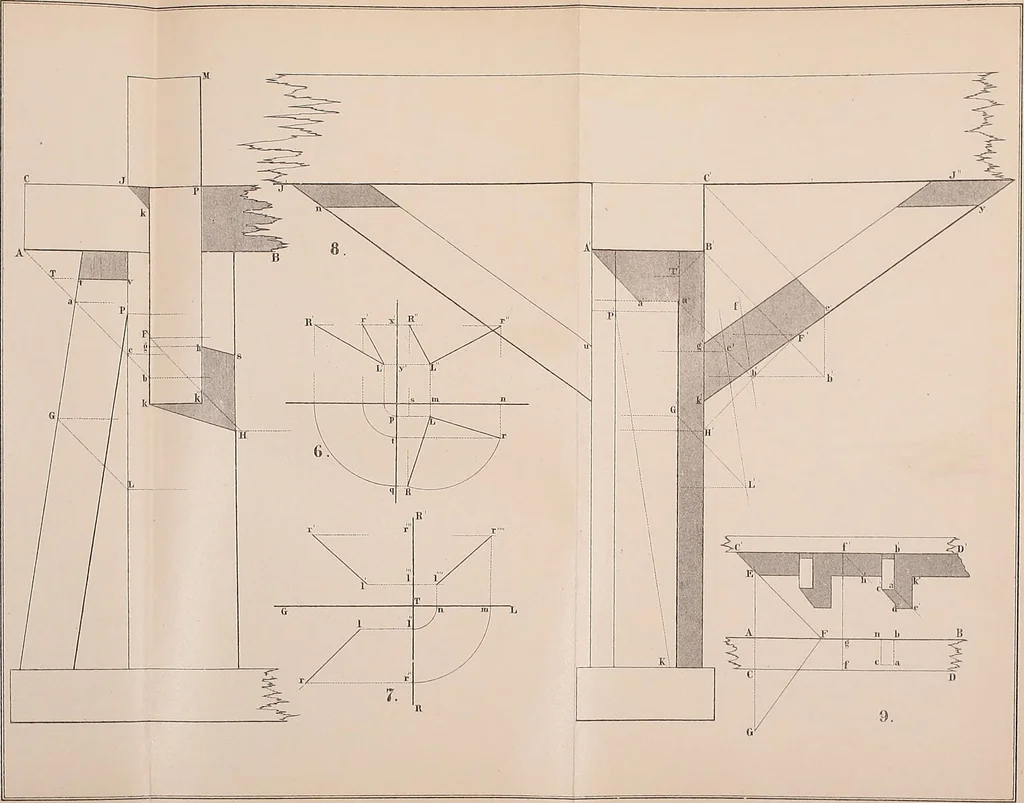 An illustration from General problems of shades and shadows, 1895, leaf 36