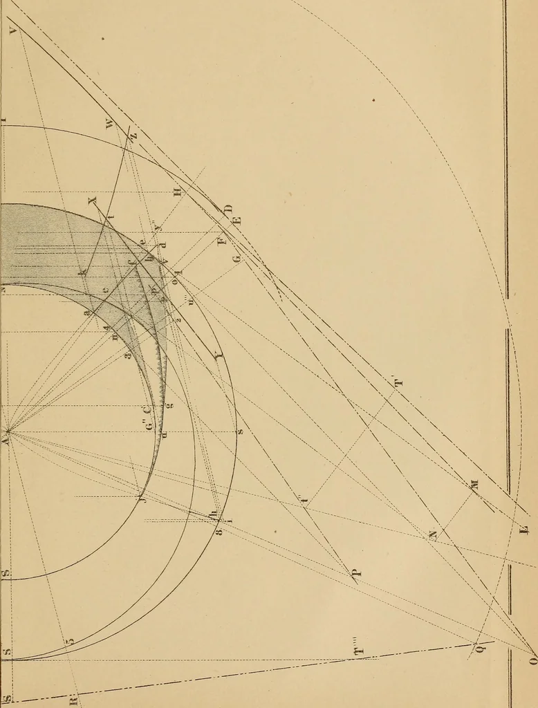 An illustration from General problems of shades and shadows, 1895, leaf 86