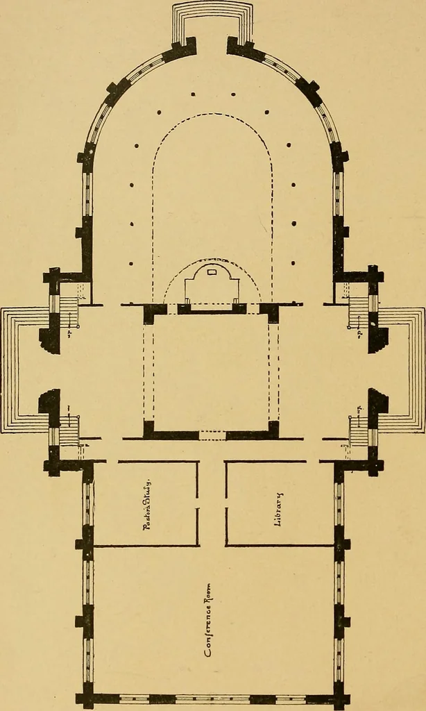 An illustration from The genesis of art-form; an essay in comparative æsthetics showing the identity of the sources, methods, and effects of composition in music, poetry, painting, sculpture and architecture, 1893, leaf 118