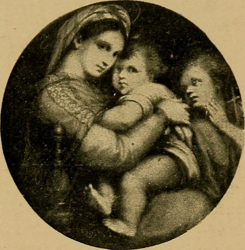 An illustration from The genesis of art-form; an essay in comparative æsthetics showing the identity of the sources, methods, and effects of composition in music, poetry, painting, sculpture and architecture, 1893, leaf 141