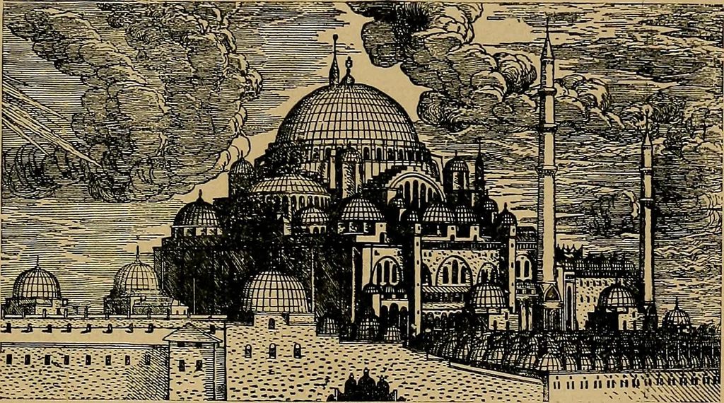 An illustration from The genesis of art-form; an essay in comparative æsthetics showing the identity of the sources, methods, and effects of composition in music, poetry, painting, sculpture and architecture, 1893, leaf 147