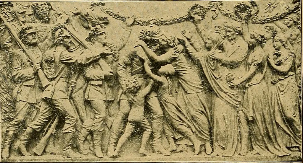 An illustration from The genesis of art-form; an essay in comparative æsthetics showing the identity of the sources, methods, and effects of composition in music, poetry, painting, sculpture and architecture, 1893, leaf 200