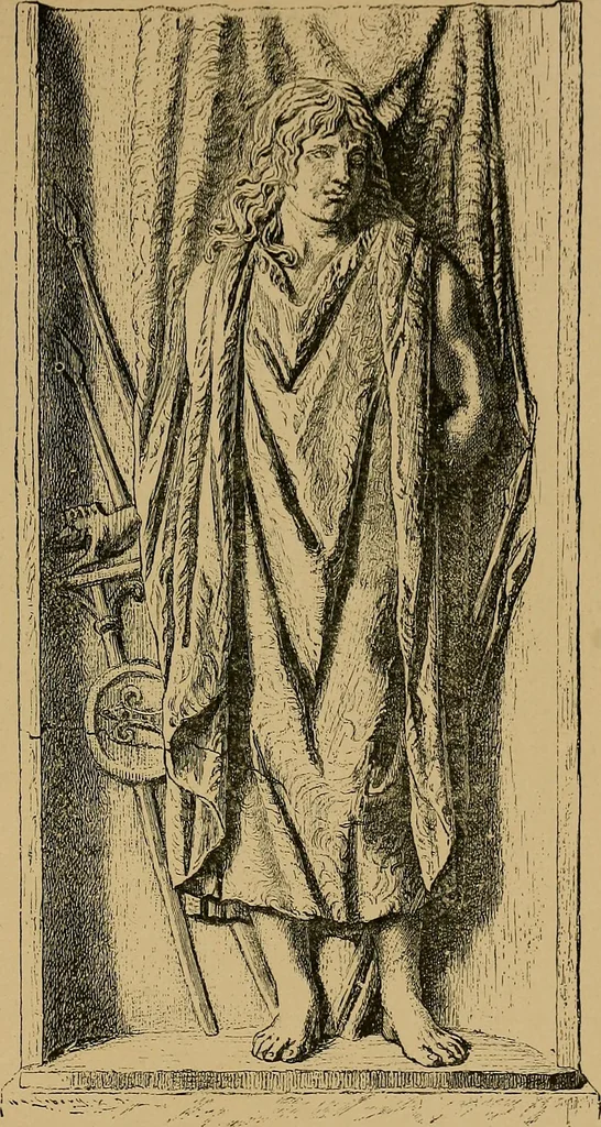 An illustration from The genesis of art-form; an essay in comparative æsthetics showing the identity of the sources, methods, and effects of composition in music, poetry, painting, sculpture and architecture, 1893, leaf 201