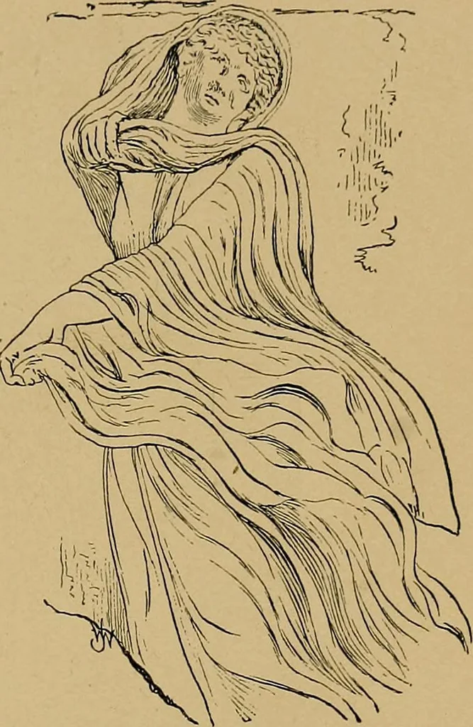 An illustration from The genesis of art-form; an essay in comparative æsthetics showing the identity of the sources, methods, and effects of composition in music, poetry, painting, sculpture and architecture, 1893, leaf 207