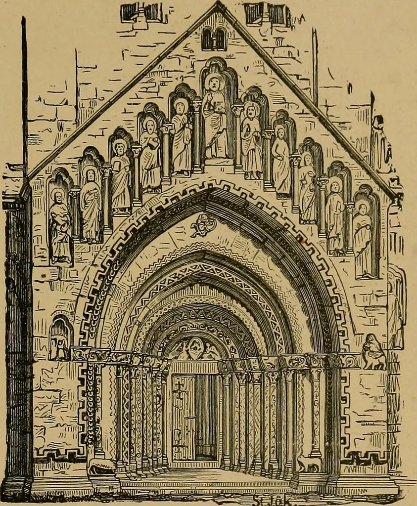An illustration from The genesis of art-form; an essay in comparative æsthetics showing the identity of the sources, methods, and effects of composition in music, poetry, painting, sculpture and architecture, 1893, leaf 313