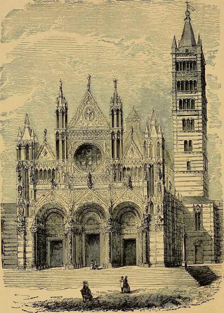 An illustration from The genesis of art-form; an essay in comparative æsthetics showing the identity of the sources, methods, and effects of composition in music, poetry, painting, sculpture and architecture, 1893, leaf 316