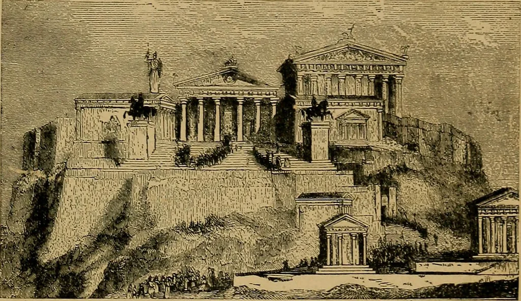 An illustration from The genesis of art-form; an essay in comparative æsthetics showing the identity of the sources, methods, and effects of composition in music, poetry, painting, sculpture and architecture, 1893, leaf 39
