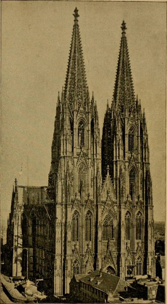 An illustration from The genesis of art-form; an essay in comparative æsthetics showing the identity of the sources, methods, and effects of composition in music, poetry, painting, sculpture and architecture, 1893, leaf 41