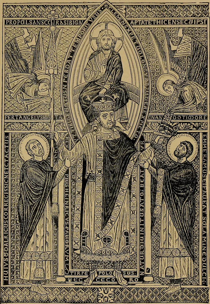 An illustration from The genesis of art-form; an essay in comparative æsthetics showing the identity of the sources, methods, and effects of composition in music, poetry, painting, sculpture and architecture, 1893, leaf 95