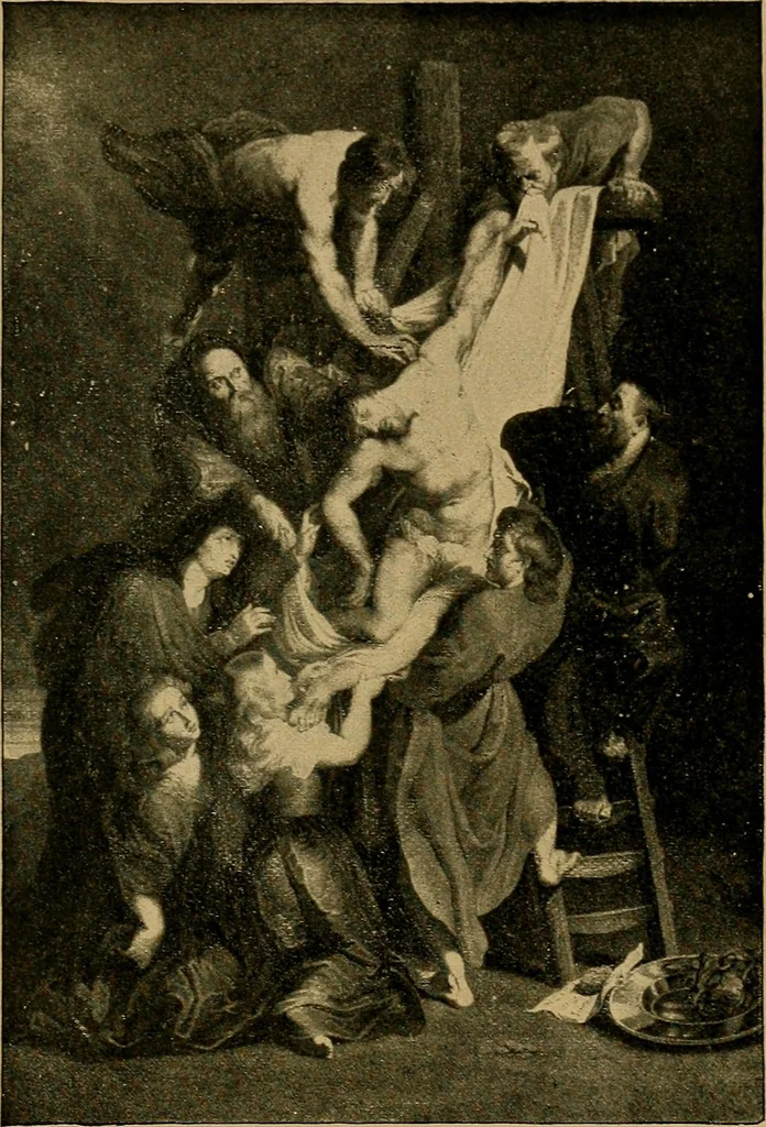 An illustration from The genesis of art-form; an essay in comparative æsthetics showing the identity of the sources, methods, and effects of composition in music, poetry, painting, sculpture and architecture, 1893, leaf 97