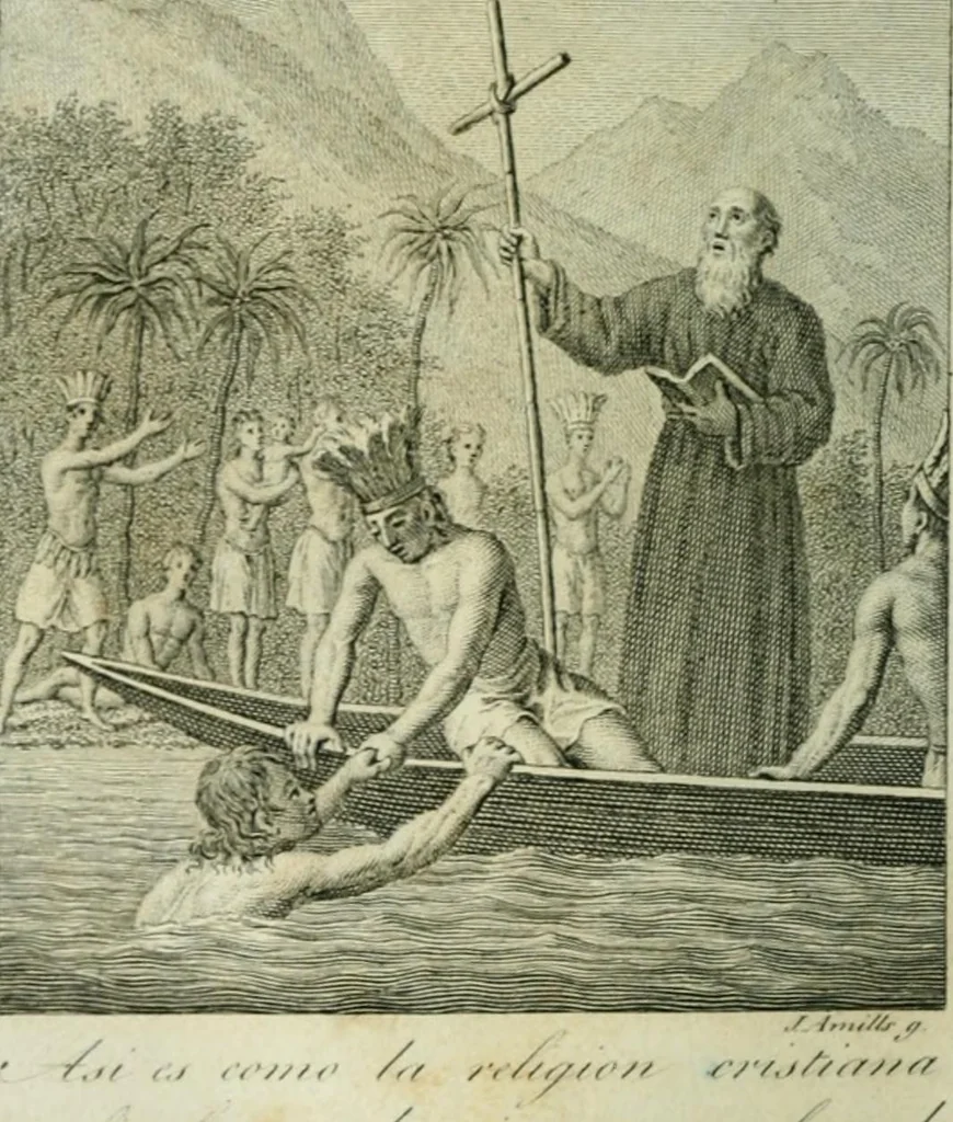 An illustration from Genio del cristianismo ; ó bellezas de la relijion cristiana, 1842, leaf 58