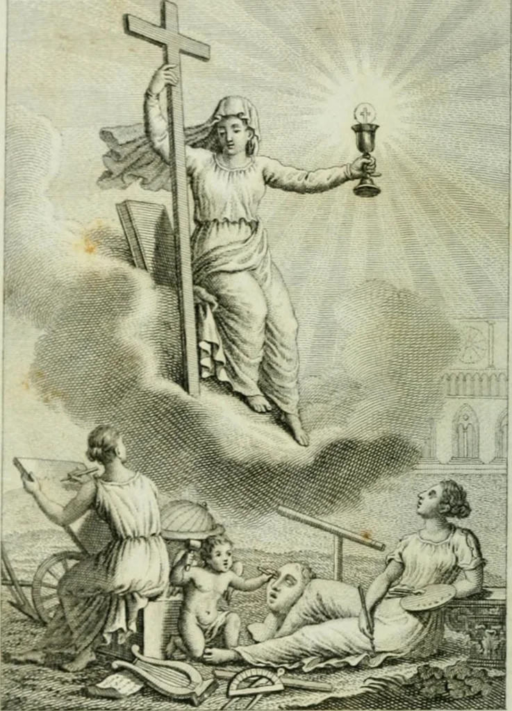An illustration from Genio del cristianismo ; ó bellezas de la relijion cristiana, 1842, leaf 6