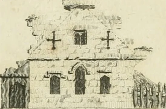 An illustration from The gentleman and farmer's architect : a new work, containing a great variety of useful and genteel designs, being correct plans and elevations of parsonage and farm houses, lodges for parks, pinery, peach, hot and green houses, with the fire-wall, tan-pit, &c. particularly described ... : with scales and tables of reference, describing the several parts, with their just dimensions and use, 1762, leaf 54
