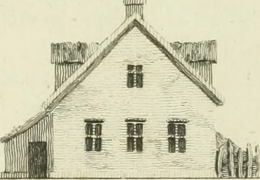 An illustration from The gentleman and farmer's architect : a new work, containing a great variety of useful and genteel designs, being correct plans and elevations of parsonage and farm houses, lodges for parks, pinery, peach, hot and green houses, with the fire-wall, tan-pit, &c. particularly described ... : with scales and tables of reference, describing the several parts, with their just dimensions and use, 1762, leaf 54