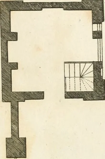 An illustration from The country gentleman's architect, in a great variety of new designs, for cottages, farm-houses, country-houses, villas, lodges for park or garden entrances, and ornamental wooden gates : with plans of the offices belonging to each design, distributed with a strict attention to convenience, elegance, and economy, 1787, leaf 86