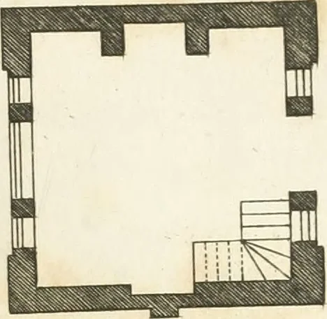 An illustration from The country gentleman's architect, in a great variety of new designs, for cottages, farm-houses, country-houses, villas, lodges for park or garden entrances, and ornamental wooden gates : with plans of the offices belonging to each design, distributed with a strict attention to convenience, elegance, and economy, 1787, leaf 90