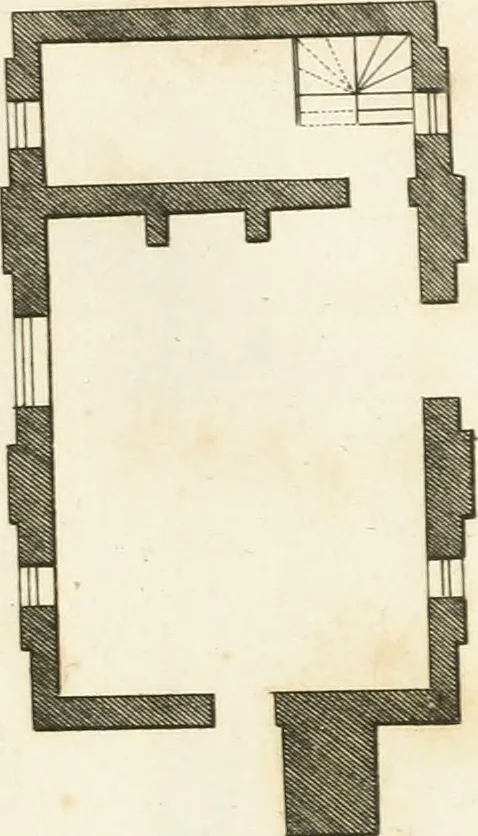 An illustration from The country gentleman's architect, in a great variety of new designs, for cottages, farm-houses, country-houses, villas, lodges for park or garden entrances, and ornamental wooden gates : with plans of the offices belonging to each design, distributed with a strict attention to convenience, elegance, and economy, 1787, leaf 92