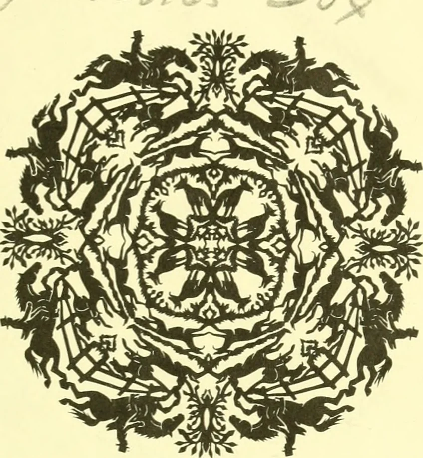 An illustration from The gentleman's recreation : in four parts, viz. hunting, hawking, fowling, fishing ; wherein these generous exercises are largely treated of, and the terms of art for hunting and hawking more amply enlarged than heretofore ; whereto is prefixt a large sculpture, giving easie directions for blowing the horn and other sculptures inserted proper to each recreation, with an abstract at the end of each subject of such laws as relate to the same, 1686, leaf 2