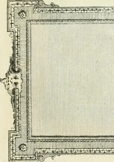 An illustration from The gentlemens or builders companion : containing variety of usefull designs for doors, gateways, peers, pavilions, temples, chimney-pieces, slab tables, pier glasses, or tabernacle frames, ceiling peices [sic] &c., 1739, leaf 104