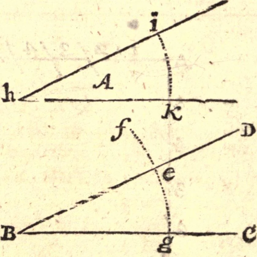An illustration from Geodaesia : or, The art of surveying and measuring land made easy, 1768, leaf 45