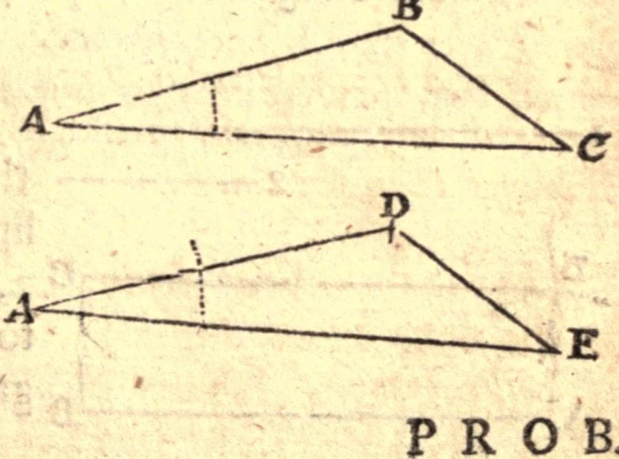 An illustration from Geodaesia : or, The art of surveying and measuring land made easy, 1768, leaf 48