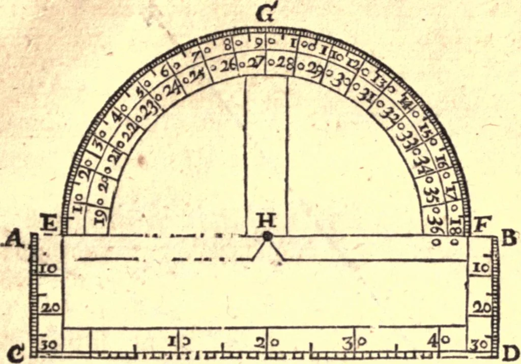 An illustration from Geodaesia : or, The art of surveying and measuring land made easy, 1768, leaf 92