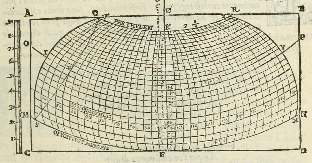 An illustration from Geografia di Claudio Tolomeo Alessandrino, 1599, leaf 157