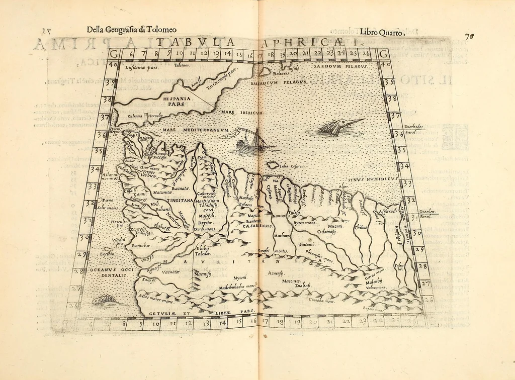 An illustration from Geografia di Claudio Tolomeo Alessandrino, 1599, leaf 311