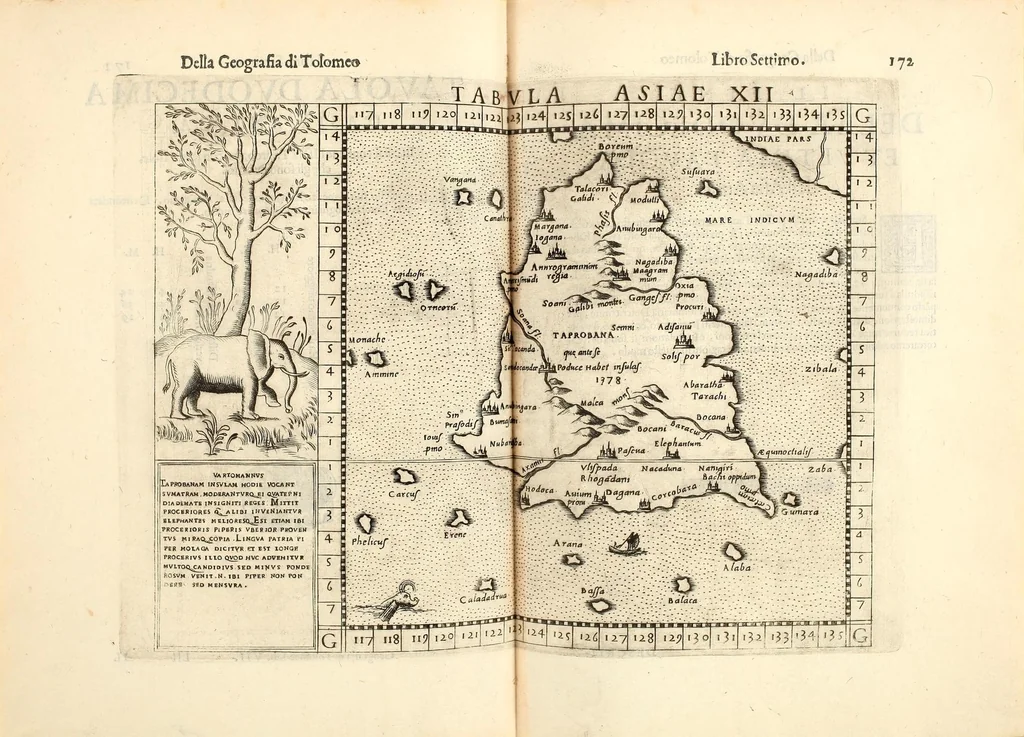 An illustration from Geografia di Claudio Tolomeo Alessandrino, 1599, leaf 503
