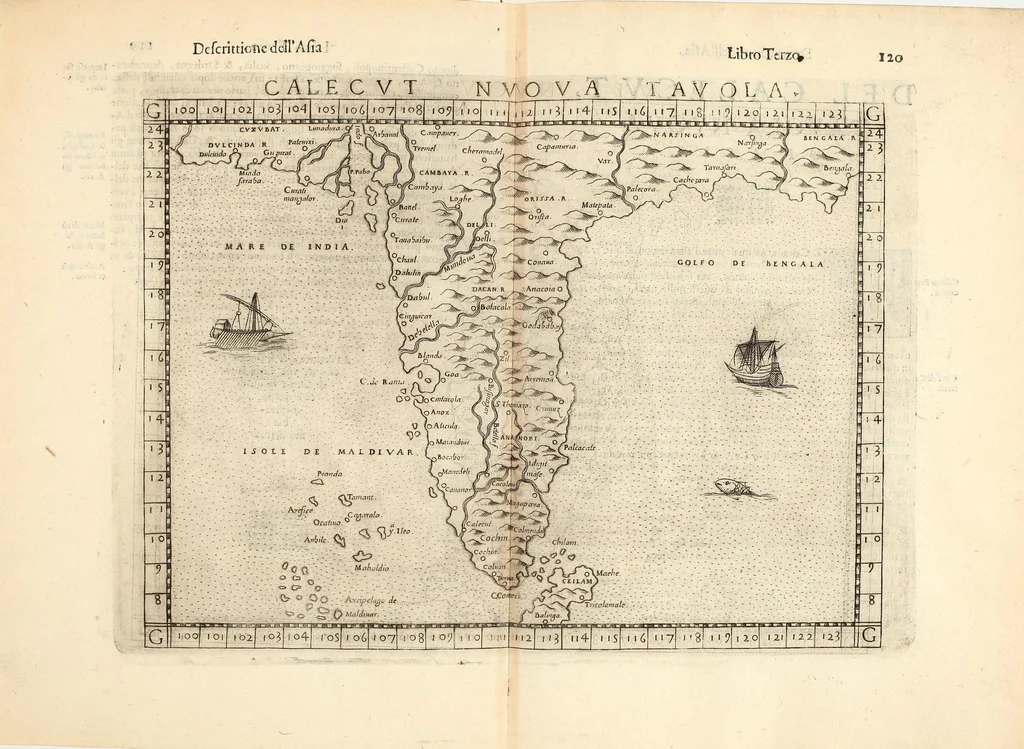 An illustration from Geografia di Claudio Tolomeo Alessandrino, 1599, leaf 771