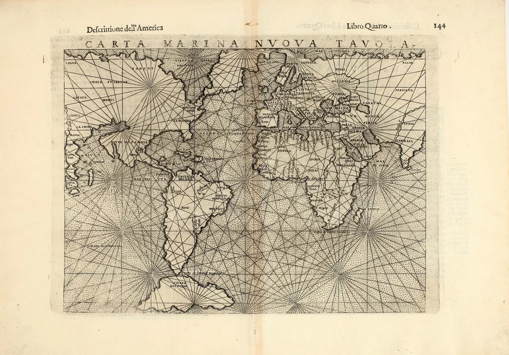 An illustration from Geografia di Claudio Tolomeo Alessandrino, 1599, leaf 819