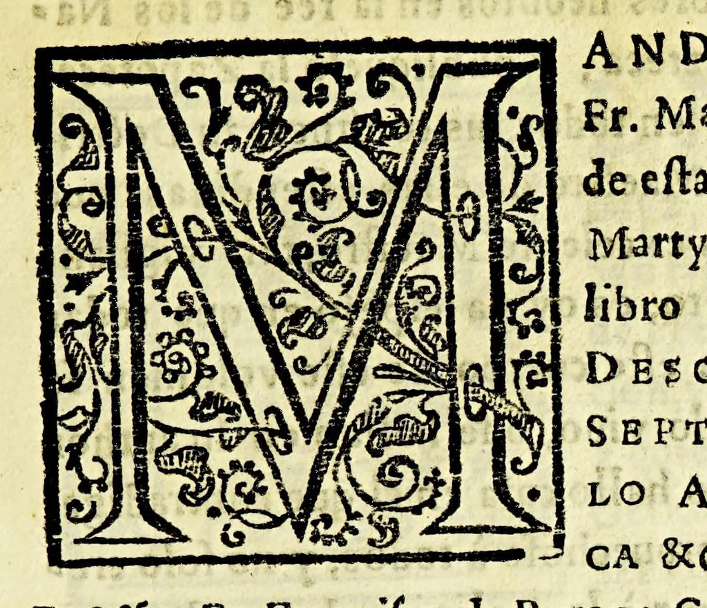 An illustration from Geografica descripcion de la parte septentrional, del polo artico de la America, y nueua iglesia de las Indias Occidentales, y sitio astronomico de esta Provincia de Predicadores de Antequera Valle de Oaxaca: en diez y siete grados del tropico de Cancer: debaxo de los aspectos, y radiaciones de planetas morales, que la fundaron con virtudes celestes, influyendola en santidad, y doctrina., 1674, leaf 19