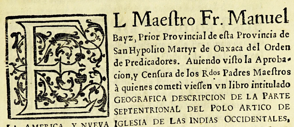 An illustration from Geografica descripcion de la parte septentrional, del polo artico de la America, y nueua iglesia de las Indias Occidentales, y sitio astronomico de esta Provincia de Predicadores de Antequera Valle de Oaxaca: en diez y siete grados del tropico de Cancer: debaxo de los aspectos, y radiaciones de planetas morales, que la fundaron con virtudes celestes, influyendola en santidad, y doctrina., 1674, leaf 21