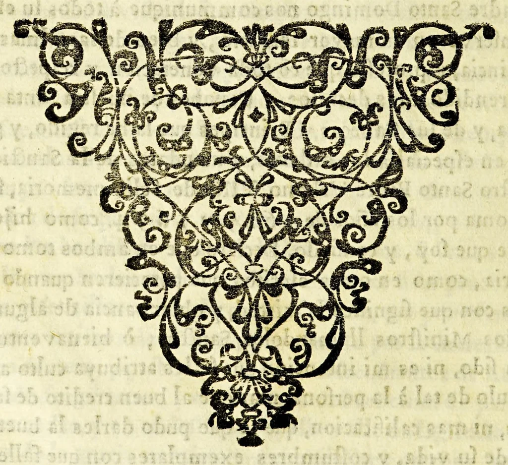 An illustration from Geografica descripcion de la parte septentrional, del polo artico de la America, y nueua iglesia de las Indias Occidentales, y sitio astronomico de esta Provincia de Predicadores de Antequera Valle de Oaxaca: en diez y siete grados del tropico de Cancer: debaxo de los aspectos, y radiaciones de planetas morales, que la fundaron con virtudes celestes, influyendola en santidad, y doctrina., 1674, leaf 26