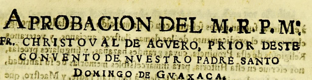 An illustration from Geografica descripcion de la parte septentrional, del polo artico de la America, y nueua iglesia de las Indias Occidentales, y sitio astronomico de esta Provincia de Predicadores de Antequera Valle de Oaxaca: en diez y siete grados del tropico de Cancer: debaxo de los aspectos, y radiaciones de planetas morales, que la fundaron con virtudes celestes, influyendola en santidad, y doctrina., 1674, leaf 873