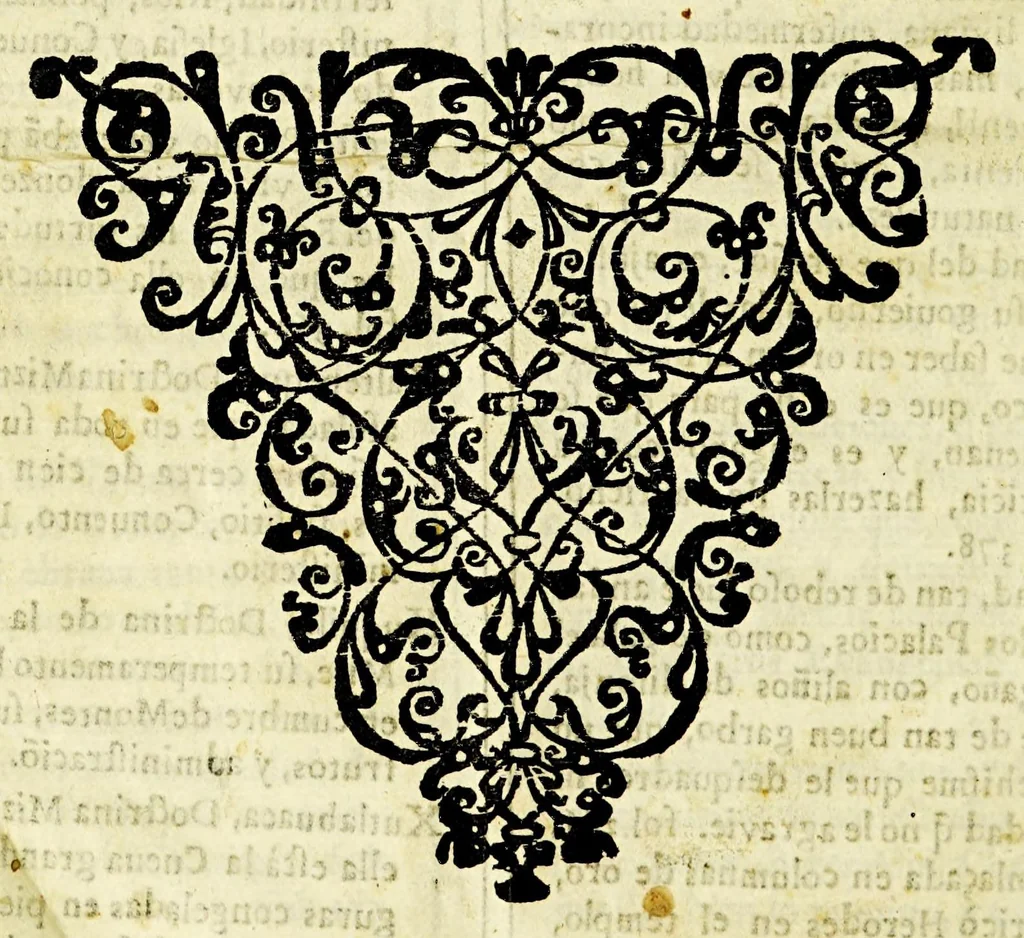 An illustration from Geografica descripcion de la parte septentrional, del polo artico de la America, y nueua iglesia de las Indias Occidentales, y sitio astronomico de esta Provincia de Predicadores de Antequera Valle de Oaxaca: en diez y siete grados del tropico de Cancer: debaxo de los aspectos, y radiaciones de planetas morales, que la fundaron con virtudes celestes, influyendola en santidad, y doctrina., 1674, leaf 934