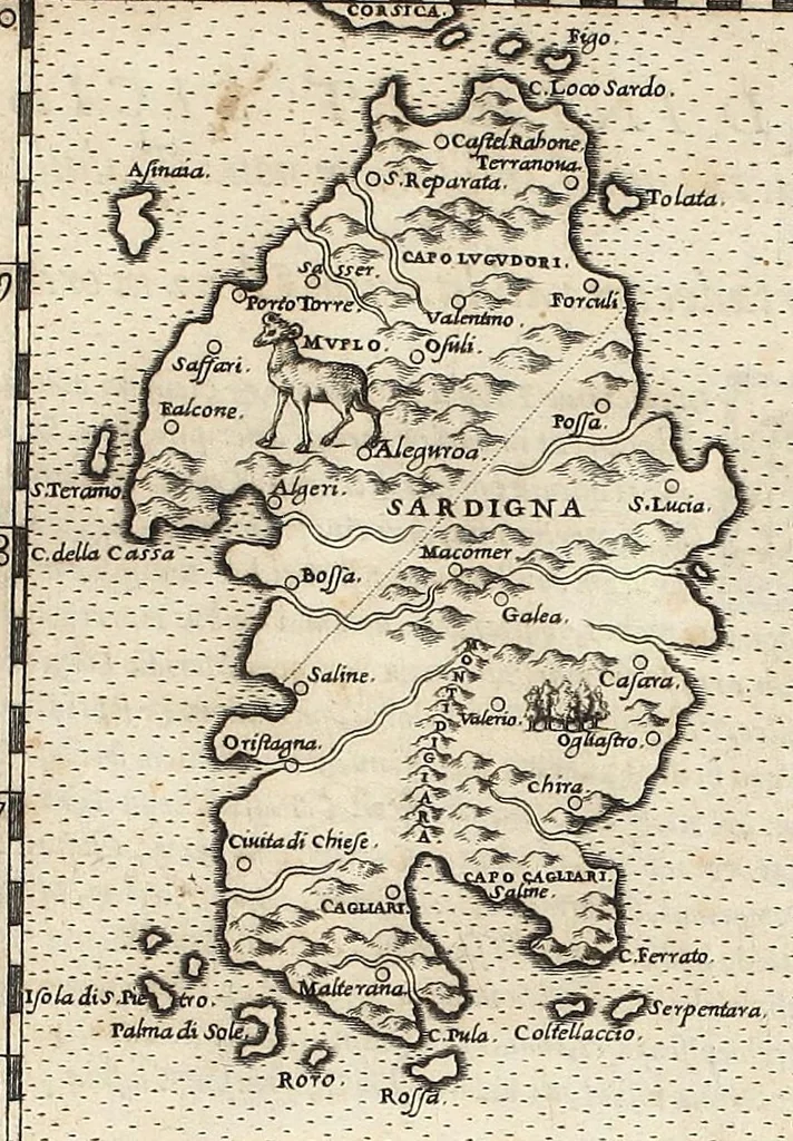 An illustration from Geographia Cl. Ptolemaei Alexandrini, 1562, leaf 501