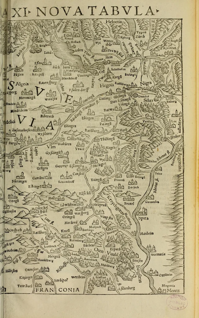 An illustration from Geographia uniuersalis : uetus et noua, complectens Claudii Ptoloemaei Alexandrini enarrationis libros VIII, 1540, leaf 373