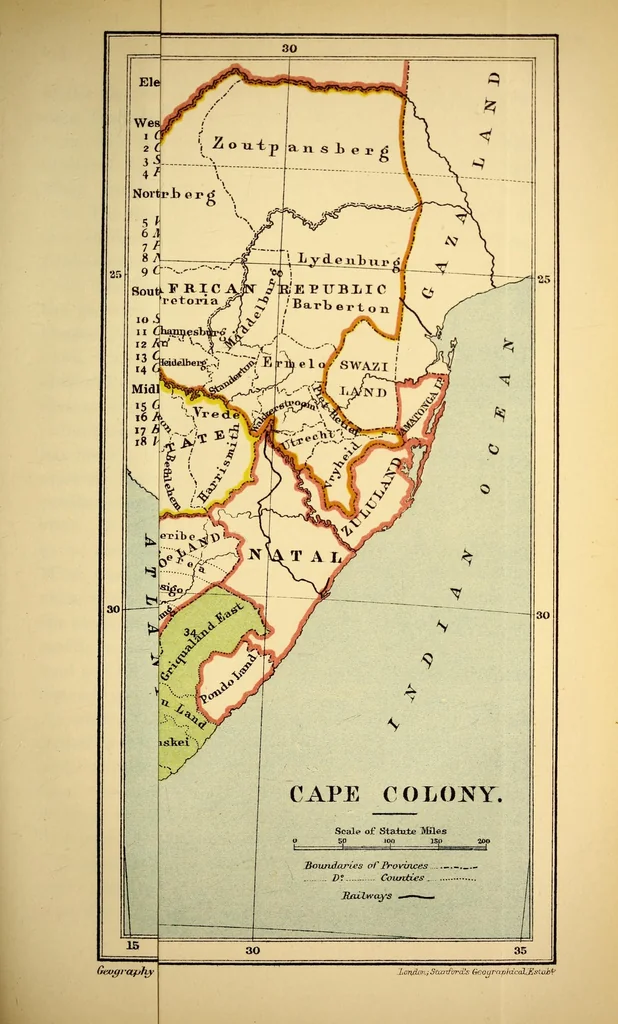 An illustration from Geography of Africa south of the Zambesi, 1892, leaf 121