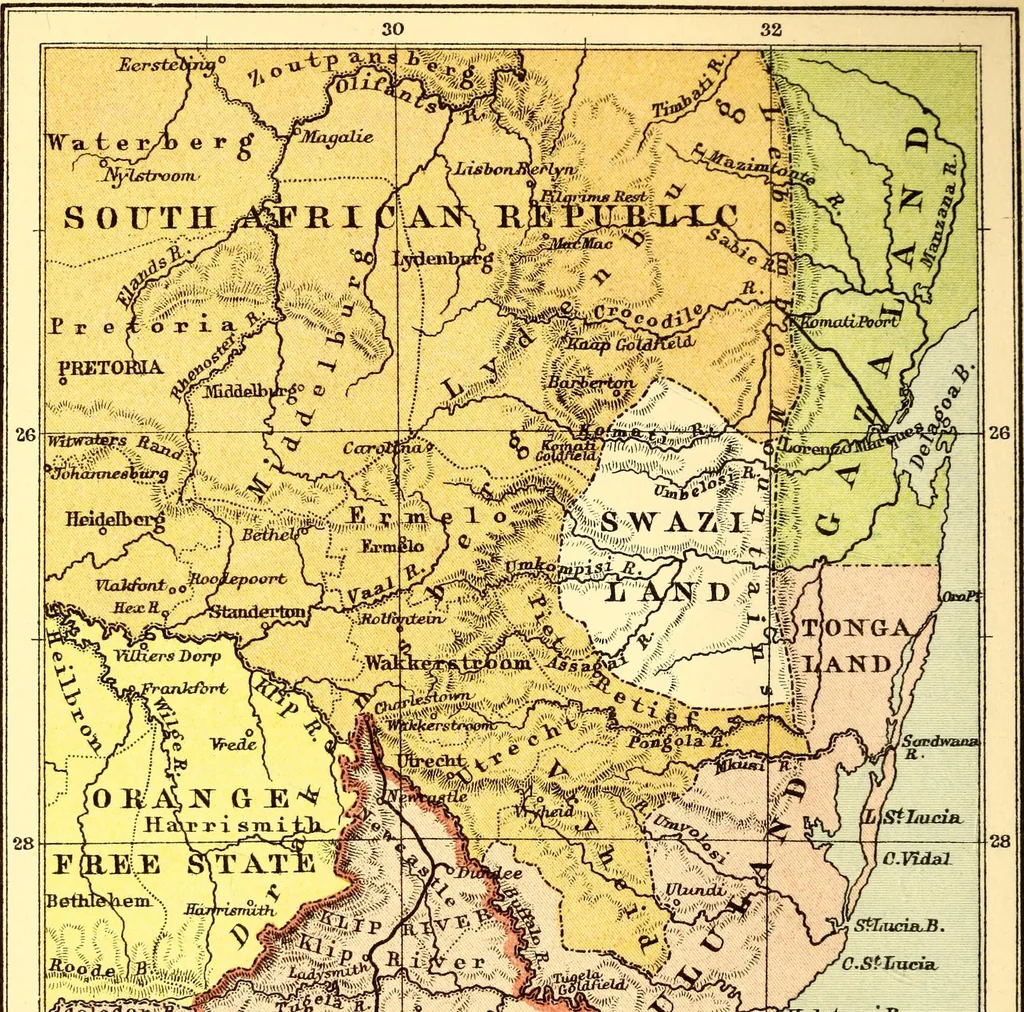 An illustration from Geography of Africa south of the Zambesi, 1892, leaf 276