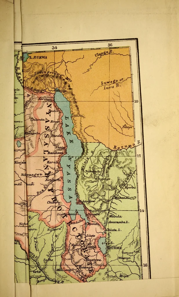 An illustration from Geography of Africa south of the Zambesi, 1892, leaf 423