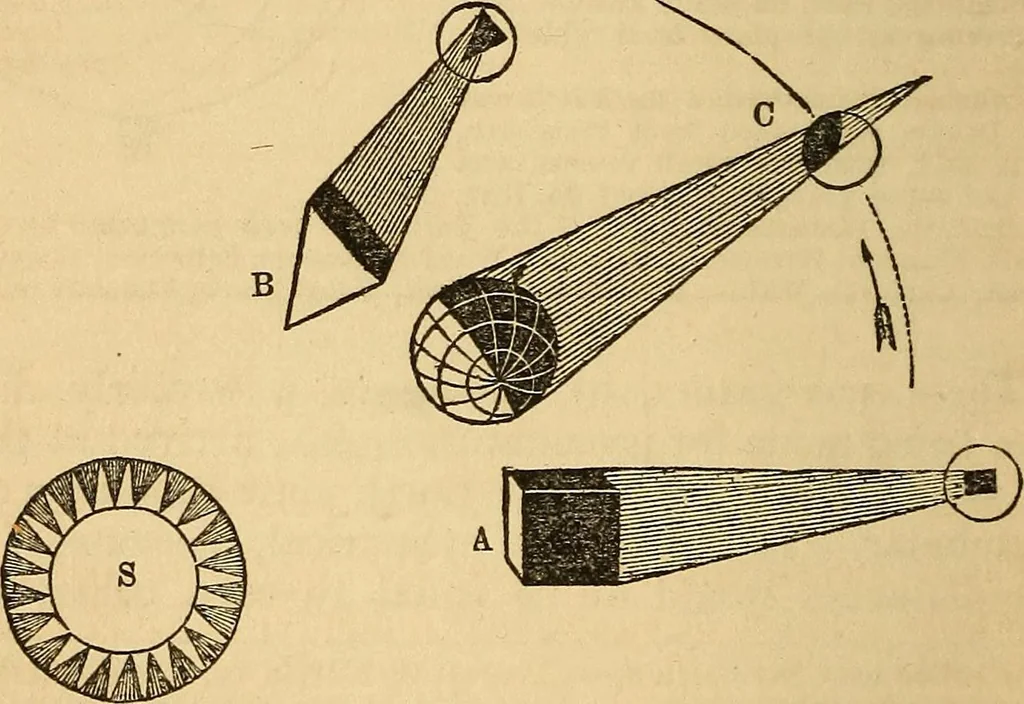 An illustration from The geography of the heavens : and class-book of astronomy : accompanied by a celestial atlas, 1860, leaf 197